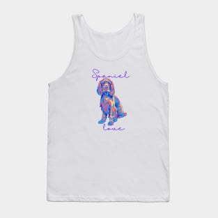 Spaniel Love bright colorful Tank Top